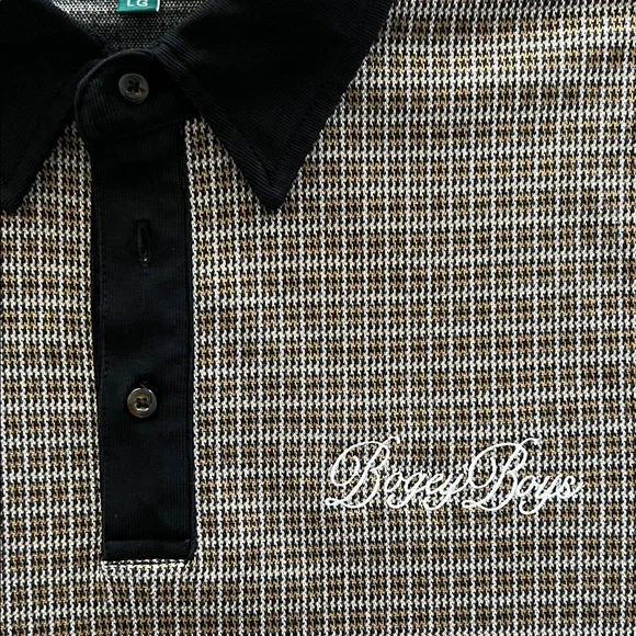 Classic Black and Brown Polo Shirt - Picture 3 of 4